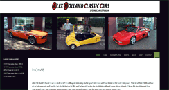 Desktop Screenshot of alexhollandclassiccars.com